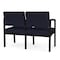 Lesro Navy/Midnight Seat, 2 Seat Sofa, 43.5 W 24.5 L 32 H, Open House Solid Color Fabric Seat LS2101 - alternate 2
